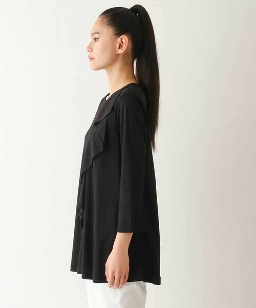 HIROKO BIS / ヒロコビス チュニック | アシンメトリーフリルデザインチュニック /洗える | 詳細1