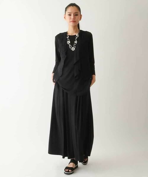 HIROKO BIS / ヒロコビス チュニック | アシンメトリーフリルデザインチュニック /洗える | 詳細11