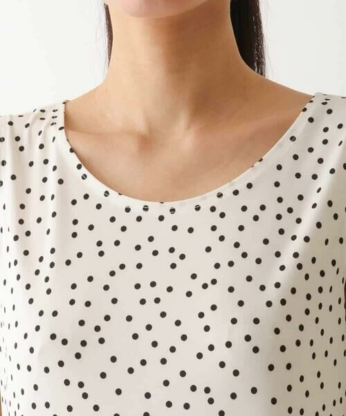 HIROKO BIS / ヒロコビス タンクトップ | ポルカドットノースリーブトップ /洗える | 詳細3