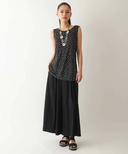 HIROKO BIS / ヒロコビス タンクトップ | ポルカドットノースリーブトップ /洗える | 詳細10