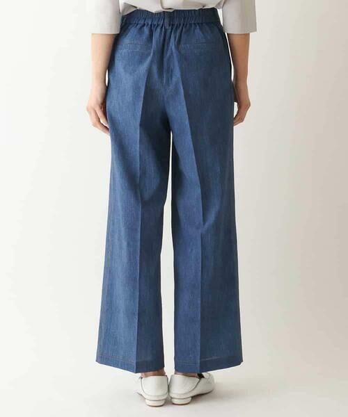 HIROKO BIS / ヒロコビス その他パンツ | デニム風ワイドパンツ /洗濯機で洗える | 詳細2