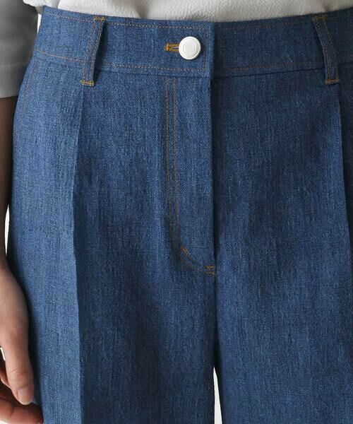 HIROKO BIS / ヒロコビス その他パンツ | デニム風ワイドパンツ /洗濯機で洗える | 詳細3
