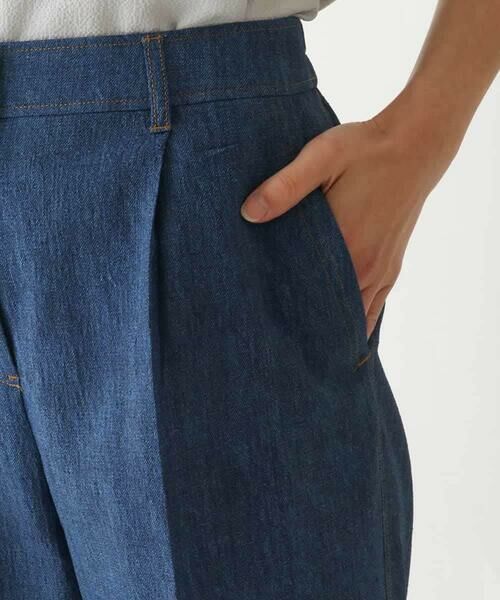 HIROKO BIS / ヒロコビス その他パンツ | デニム風ワイドパンツ /洗濯機で洗える | 詳細5