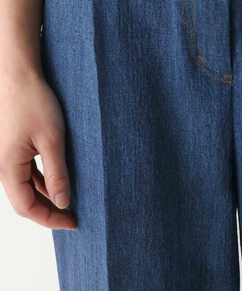 HIROKO BIS / ヒロコビス その他パンツ | デニム風ワイドパンツ /洗濯機で洗える | 詳細7