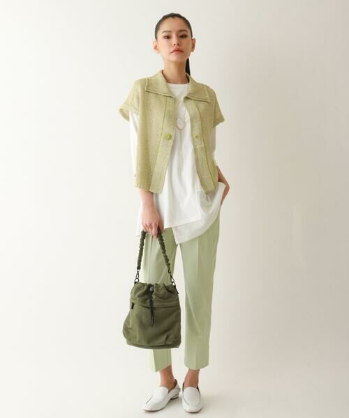 HIROKO BIS / ヒロコビス ショート・ハーフ・半端丈パンツ | ボディシェルライトクロップドパンツ /洗濯機で洗える | 詳細10