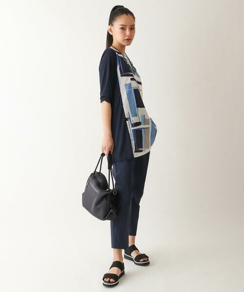 HIROKO BIS / ヒロコビス ショート・ハーフ・半端丈パンツ | ボディシェルライトクロップドパンツ /洗濯機で洗える | 詳細15