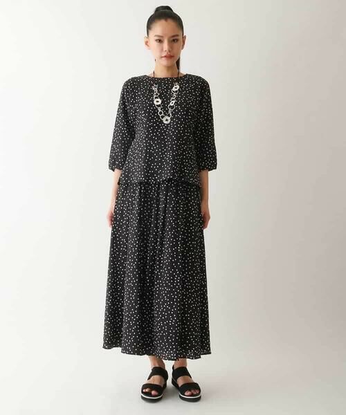 HIROKO BIS / ヒロコビス その他パンツ | シアーチェックドットフレアパンツ /洗える | 詳細17