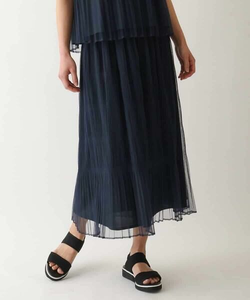 HIROKO BIS / ヒロコビス ロング・マキシ丈スカート | マジョリカプリーツスカート /洗える | 詳細7