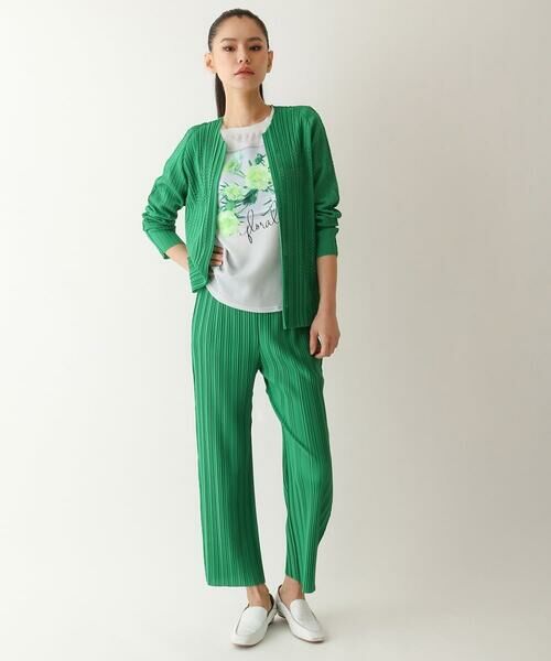 HIROKO BIS / ヒロコビス ショート・ハーフ・半端丈パンツ | プリモーディアルプリーツパンツ /洗える | 詳細8