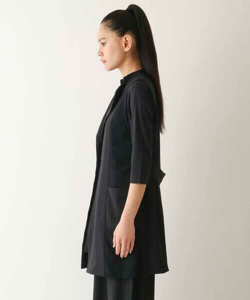 HIROKO BIS / ヒロコビス ベスト | 【接触冷感/UVカット/吸汗速乾】サイドメッシュデザインジレ /洗濯機で洗える | 詳細1