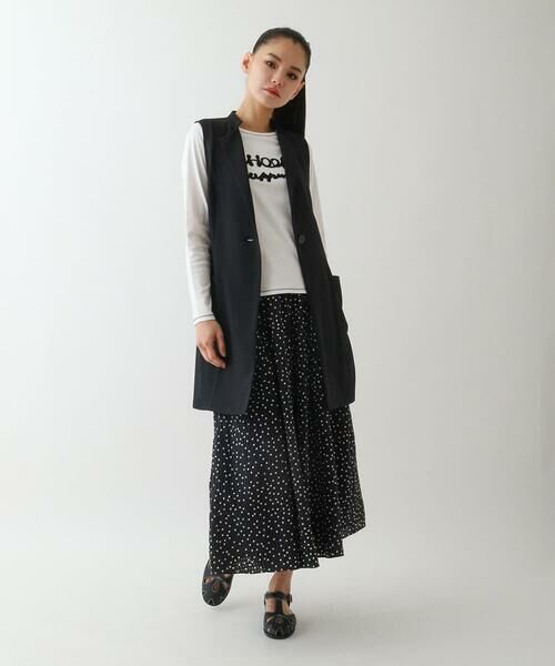 HIROKO BIS / ヒロコビス ベスト | 【接触冷感/UVカット/吸汗速乾】サイドメッシュデザインジレ /洗濯機で洗える | 詳細11