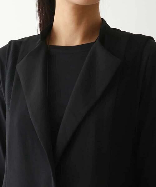 HIROKO BIS / ヒロコビス ベスト | 【接触冷感/UVカット/吸汗速乾】サイドメッシュデザインジレ /洗濯機で洗える | 詳細3