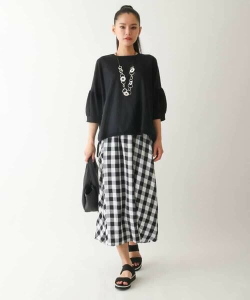 HIROKO BIS / ヒロコビス ニット・セーター | 【接触冷感】パフスリーブニットプルオーバー /洗える | 詳細19