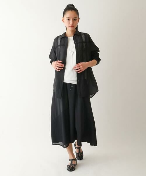 HIROKO BIS / ヒロコビス ロング・マキシ丈スカート | 【UVカット/吸汗速乾】切り替えメッシュフレアスカート /洗濯機で洗える | 詳細3