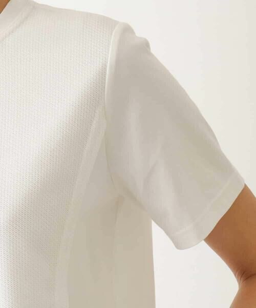 HIROKO BIS / ヒロコビス カットソー | 【UVカット/遮熱性】レイヤードメッシュデザインカットソー /洗濯機で洗える | 詳細5