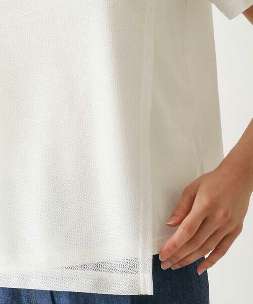 HIROKO BIS / ヒロコビス カットソー | 【UVカット/遮熱性】レイヤードメッシュデザインカットソー /洗濯機で洗える | 詳細6