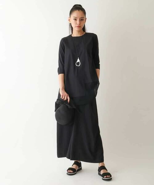 HIROKO BIS / ヒロコビス チュニック | 【UVカット/遮熱性】メッシュ切り替えデザインチュニック /洗濯機で洗える | 詳細16