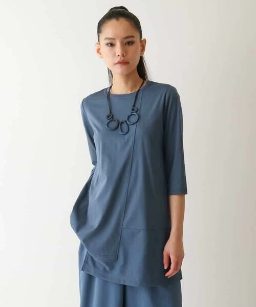 HIROKO BIS / ヒロコビス チュニック | 【UVカット/遮熱性】メッシュ切り替えデザインチュニック /洗濯機で洗える | 詳細9