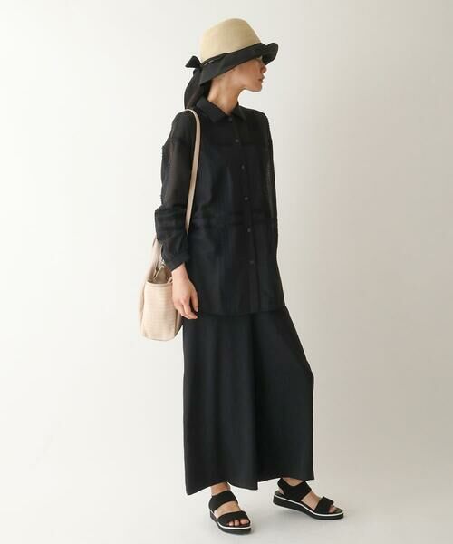 HIROKO BIS / ヒロコビス その他パンツ | 【接触冷感/UVカット/吸汗速乾】リラックスワイドパンツ /洗濯機で洗える | 詳細8