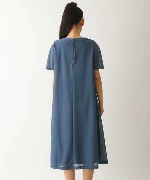 HIROKO BIS / ヒロコビス ロング・マキシ丈ワンピース | 【UVカット/遮熱性】ラッセルメッシュAラインワンピース /洗濯機で洗える | 詳細2