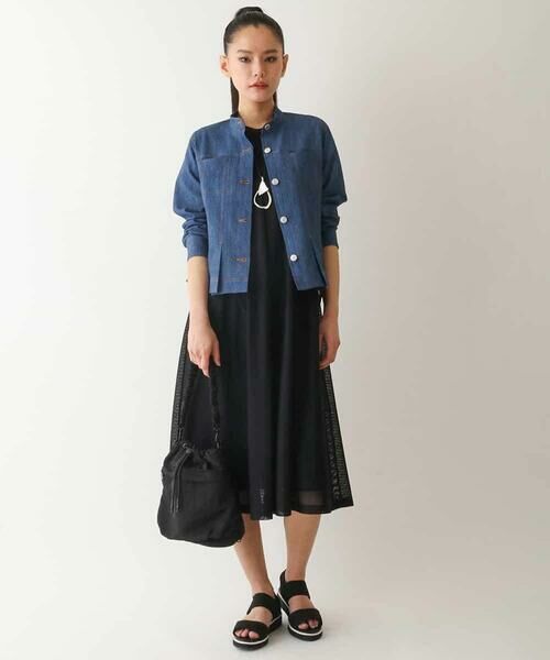 HIROKO BIS / ヒロコビス ロング・マキシ丈ワンピース | 【UVカット/遮熱性】ラッセルメッシュAラインワンピース /洗濯機で洗える | 詳細23