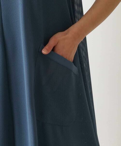 HIROKO BIS / ヒロコビス ロング・マキシ丈ワンピース | 【UVカット/遮熱性】ラッセルメッシュAラインワンピース /洗濯機で洗える | 詳細6