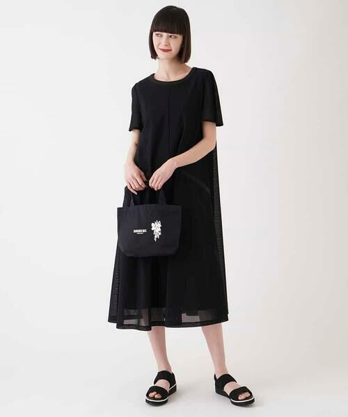 HIROKO BIS / ヒロコビス ロング・マキシ丈ワンピース | 【UVカット/遮熱性】ラッセルメッシュAラインワンピース /洗濯機で洗える | 詳細27