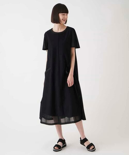 HIROKO BIS / ヒロコビス ロング・マキシ丈ワンピース | 【UVカット/遮熱性】ラッセルメッシュAラインワンピース /洗濯機で洗える | 詳細28