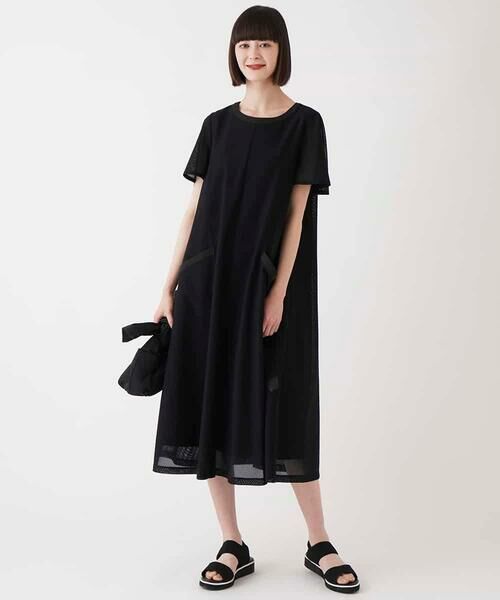 HIROKO BIS / ヒロコビス ロング・マキシ丈ワンピース | 【UVカット/遮熱性】ラッセルメッシュAラインワンピース /洗濯機で洗える | 詳細29