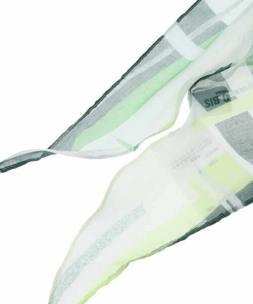 HIROKO BIS / ヒロコビス マフラー・ショール・スヌード・ストール | ブロッキングプリントひし形ストール /洗える | 詳細2