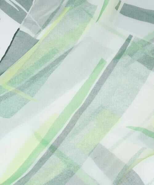 HIROKO BIS / ヒロコビス マフラー・ショール・スヌード・ストール | ブロッキングプリントひし形ストール /洗える | 詳細3