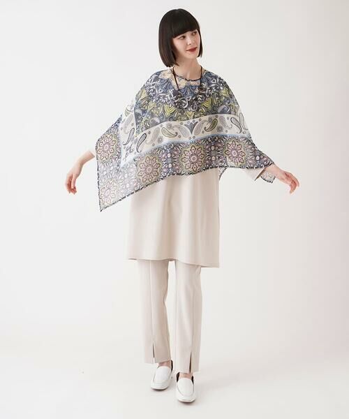 HIROKO BIS / ヒロコビス マフラー・ショール・スヌード・ストール | スカーフ柄マルチWAYストール /洗える | 詳細1