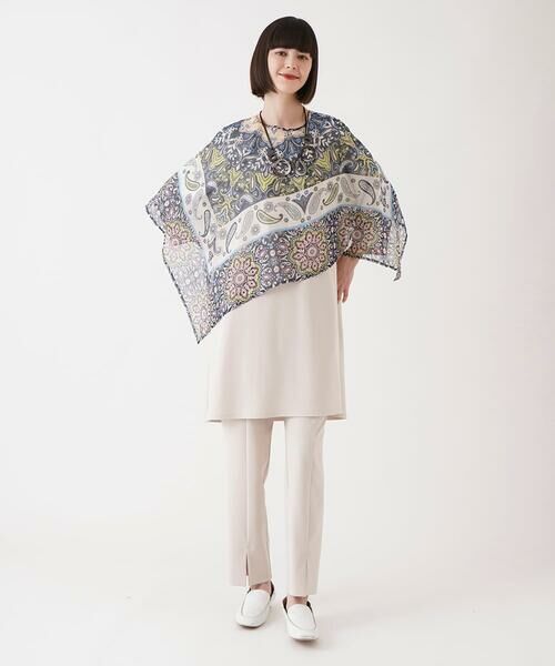 HIROKO BIS / ヒロコビス マフラー・ショール・スヌード・ストール | スカーフ柄マルチWAYストール /洗える | 詳細2