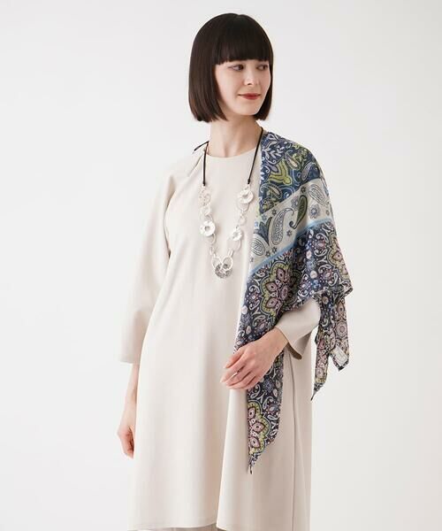 HIROKO BIS / ヒロコビス マフラー・ショール・スヌード・ストール | スカーフ柄マルチWAYストール /洗える | 詳細4