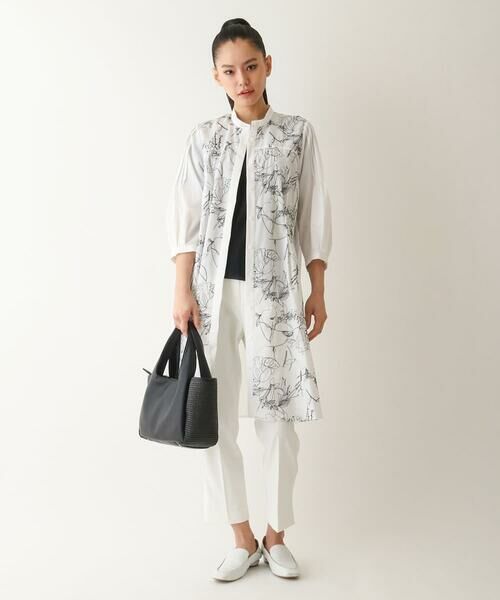 HIROKO BIS / ヒロコビス トートバッグ | ラフィア風素材MIXトートバッグ | 詳細11