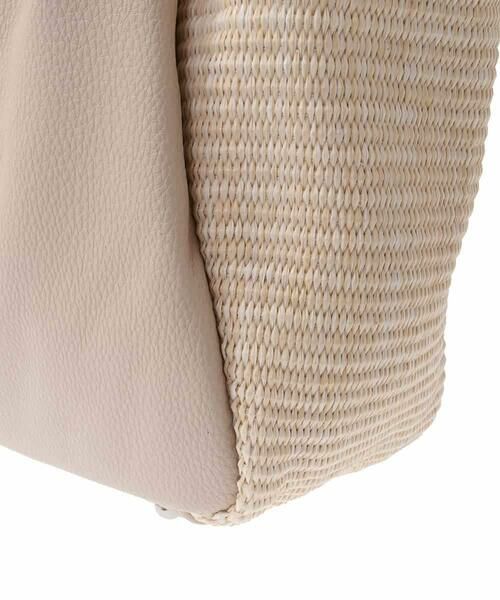 HIROKO BIS / ヒロコビス トートバッグ | ラフィア風素材MIXトートバッグ | 詳細5