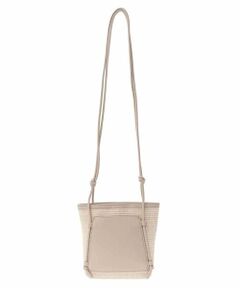 HIROKO BIS / ヒロコビス ショルダーバッグ | ラフィア風素材MIXショルダーバッグ