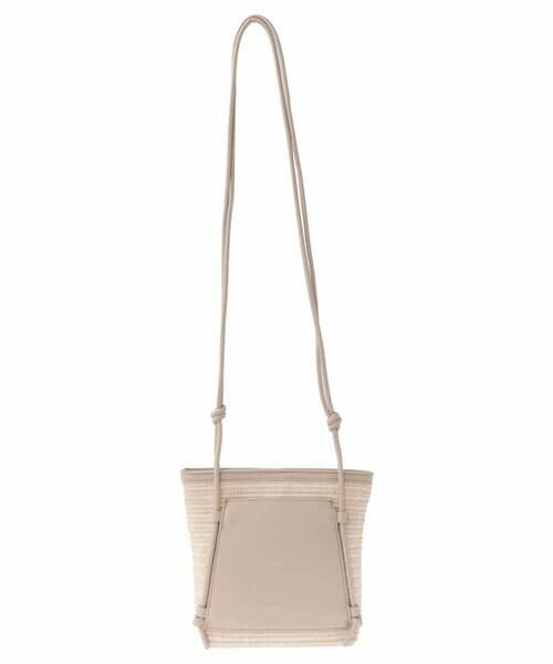 HIROKO BIS / ヒロコビス ショルダーバッグ | ラフィア風素材MIXショルダーバッグ | 詳細2