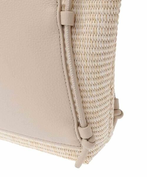 HIROKO BIS / ヒロコビス ショルダーバッグ | ラフィア風素材MIXショルダーバッグ | 詳細4