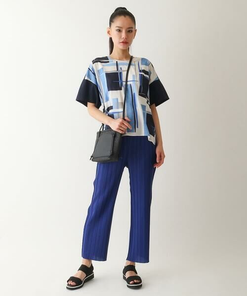 HIROKO BIS / ヒロコビス ショルダーバッグ | ラフィア風素材MIXショルダーバッグ | 詳細8