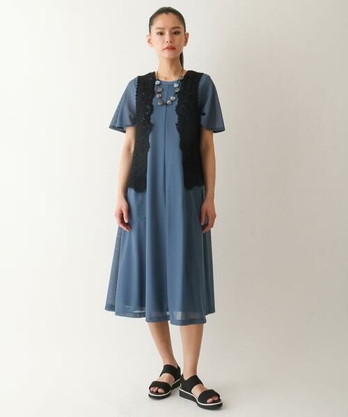 HIROKO BIS / ヒロコビス ベスト | コットンレースジレ /洗える | 詳細12