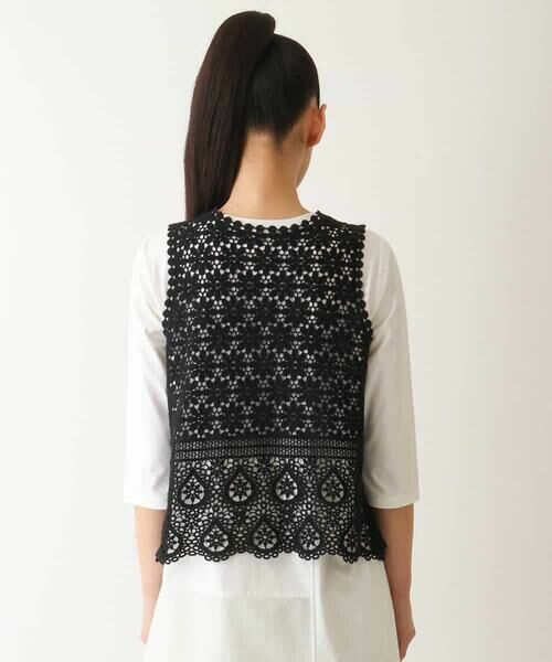 HIROKO BIS / ヒロコビス ベスト | コットンレースジレ /洗える | 詳細2