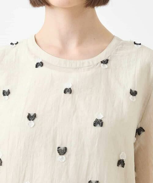 HIROKO BIS / ヒロコビス シャツ・ブラウス | エスニックモチーフコンパクトブラウス /洗える | 詳細3