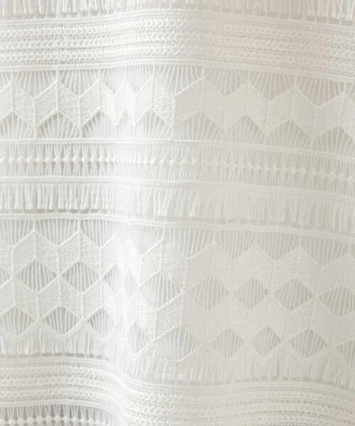 HIROKO BIS / ヒロコビス シャツ・ブラウス | 幾何柄レースブラウス /洗える | 詳細9