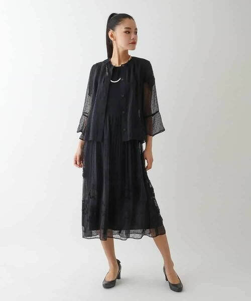 HIROKO BIS / ヒロコビス カーディガン・ボレロ | ドットジャカードシアーブラウス | 詳細30