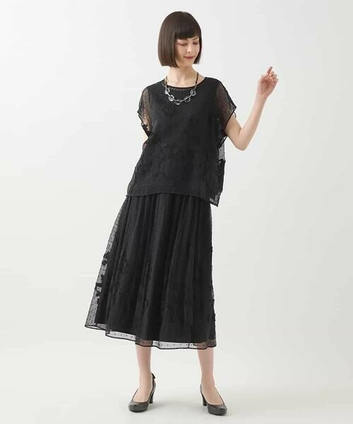 HIROKO BIS / ヒロコビス シャツ・ブラウス | ドットフラワージャカードブラウス | 詳細16