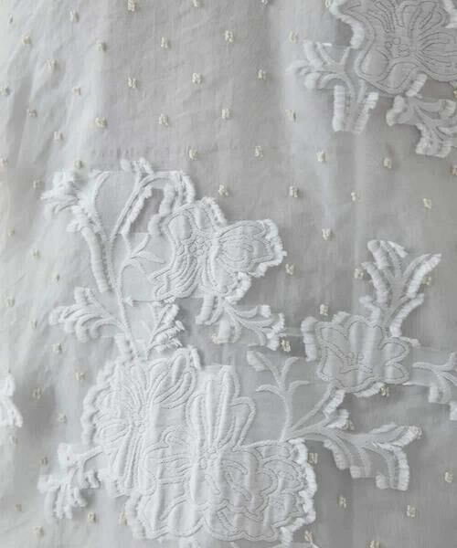 HIROKO BIS / ヒロコビス シャツ・ブラウス | ドットフラワージャカードブラウス | 詳細7