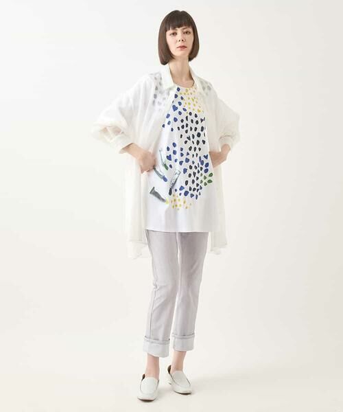 HIROKO BIS / ヒロコビス シャツ・ブラウス | シュリンクシアーロングシャツ /洗える | 詳細17