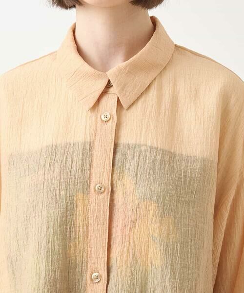 HIROKO BIS / ヒロコビス シャツ・ブラウス | シュリンクシアーロングシャツ /洗える | 詳細3