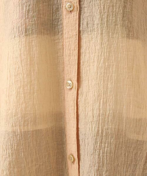 HIROKO BIS / ヒロコビス シャツ・ブラウス | シュリンクシアーロングシャツ /洗える | 詳細9